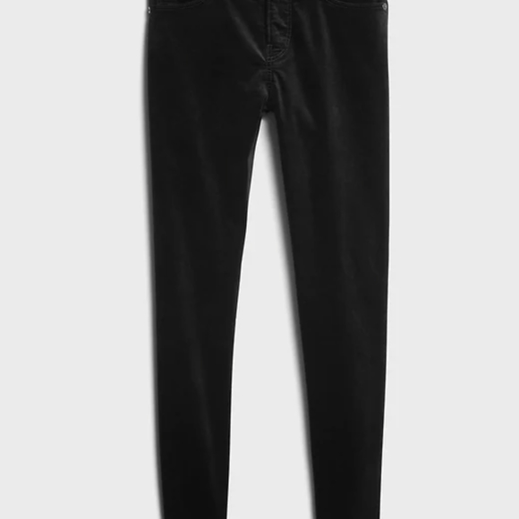 Gorgeous Mid Rise Velvet Skinny pants - Picture 4 of 7